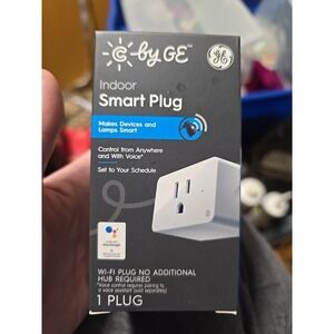 C By GE Series Indoor Smart Plug White CPLGSTDBLW1/G1P No Additional Hub Requir.